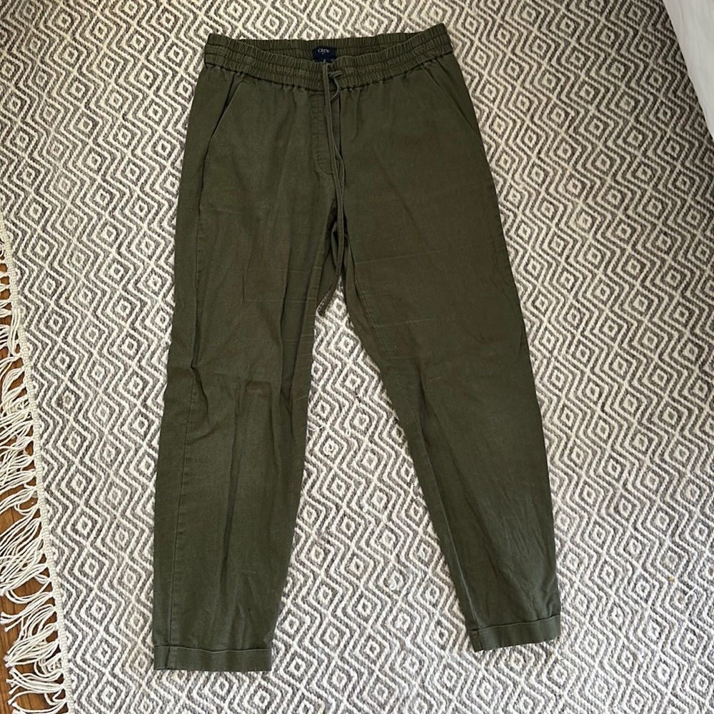 JCrew Linen Drawstring Pants
